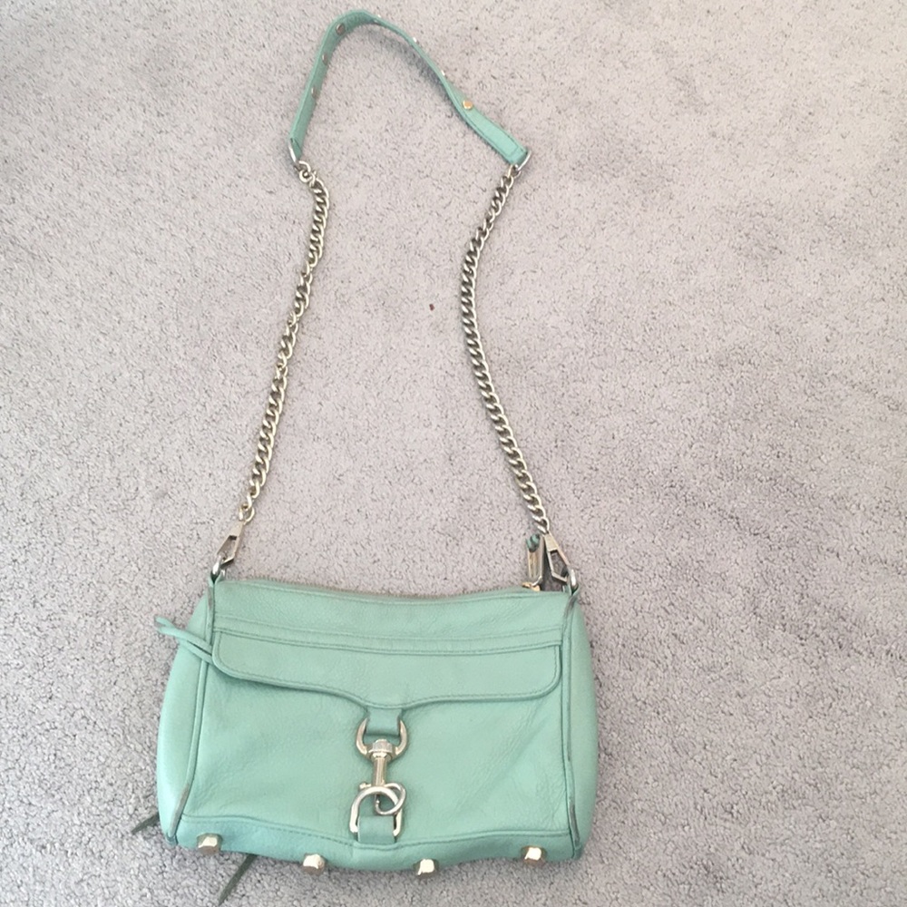 Rebecca Minkoff Light Turquoise Mini Mac Bag